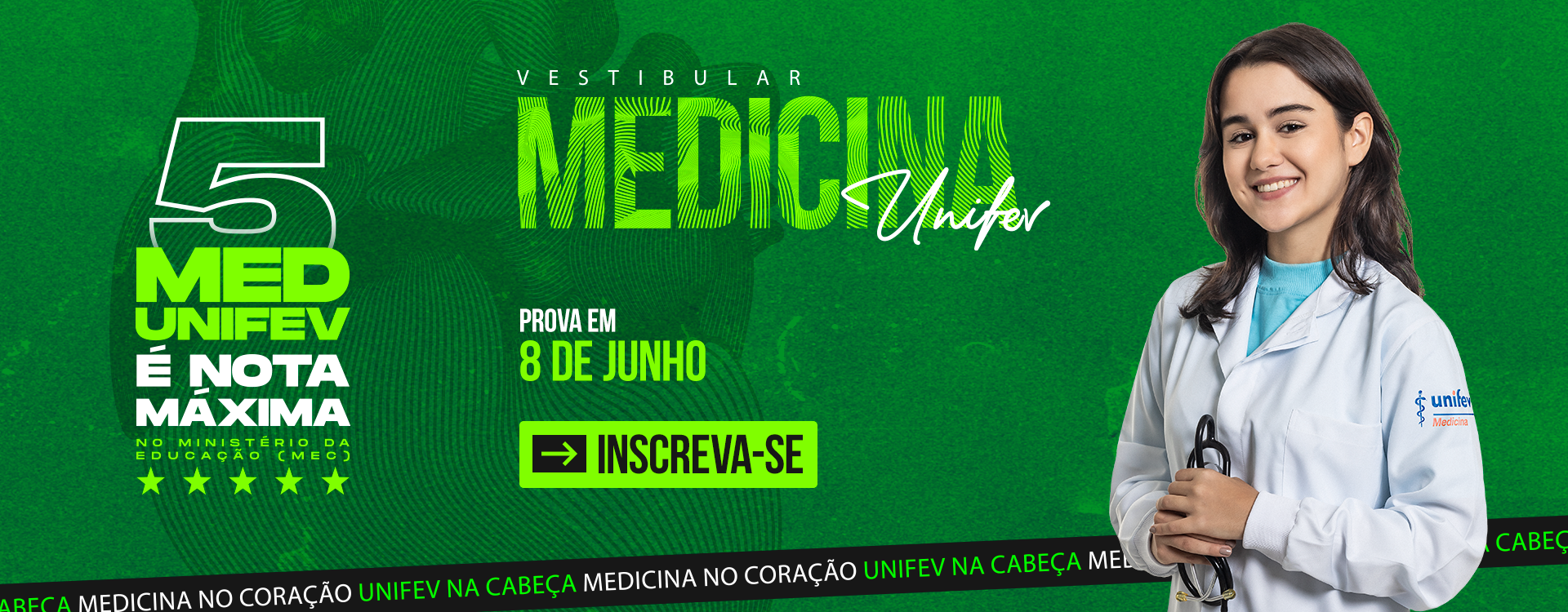 Inscrições medicina Unifev - 2025